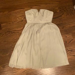 J.Crew Sage strapless dress (size 2) Dusty Shale